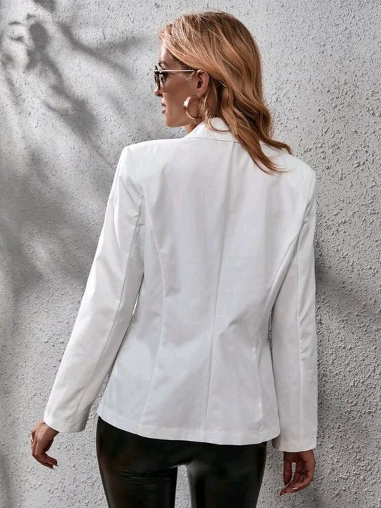 Blazer de cuello de solapa, con botones