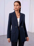 Cargar la imagen en la vista de la galería, Blazer de cuello de solapa, con botones
